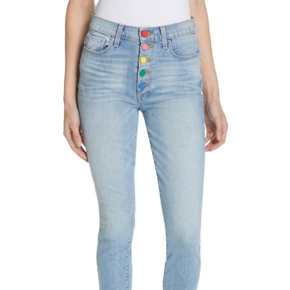 Alice + Olivia 'Sunny Side' Jeans - Picture 1 of 9